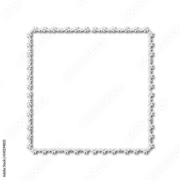 Fototapeta Frame, in the style of an ornament, Vector illustration eps 10, Art.	