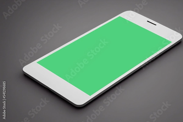 Fototapeta Layout for your smartphone easy screen replacement. Phone layout business presentation. Blank device