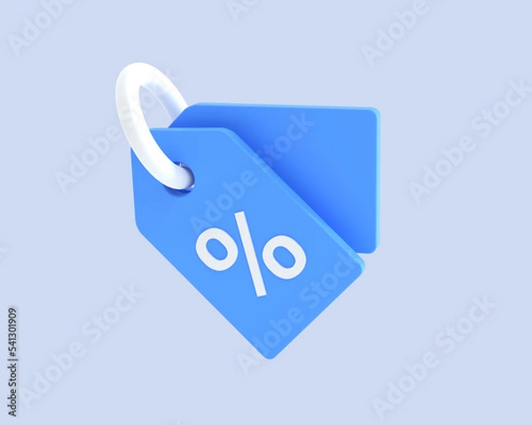 Obraz Discount tag isolated 3d render illustration