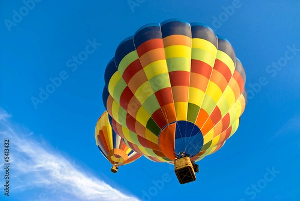 Obraz balony na gorące powietrze na niebie