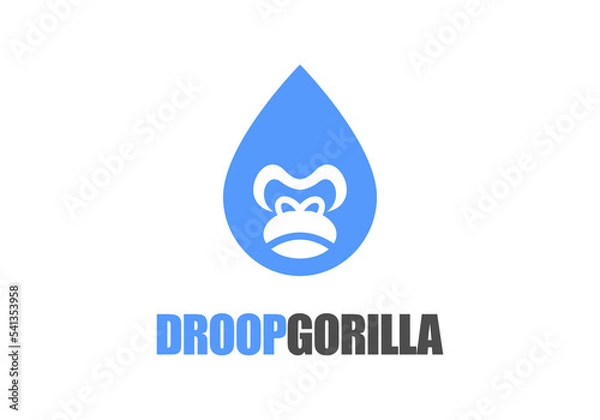 Obraz The gorilla logo is perfect for a corporate symbol.