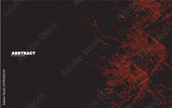 Fototapeta Abstract grunge texture background black and red color background