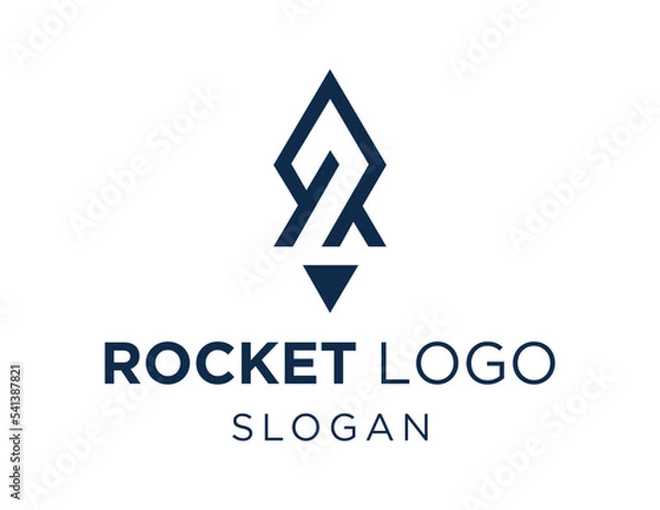 Fototapeta Logo about Rocket on a white background. created using the CorelDraw application.