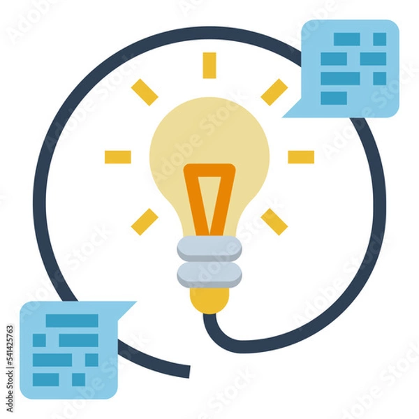 Obraz knowledge flat icon