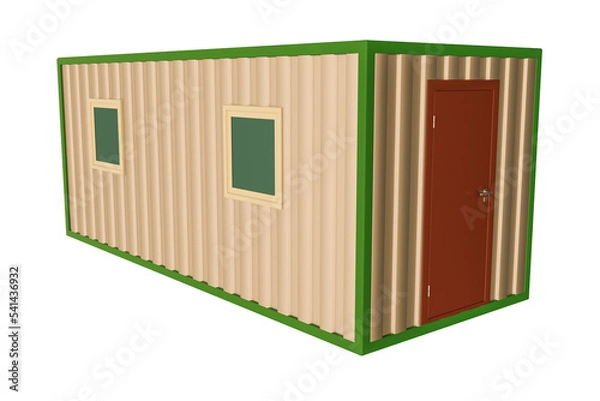 Fototapeta 3d illustration of a building change house on a white background