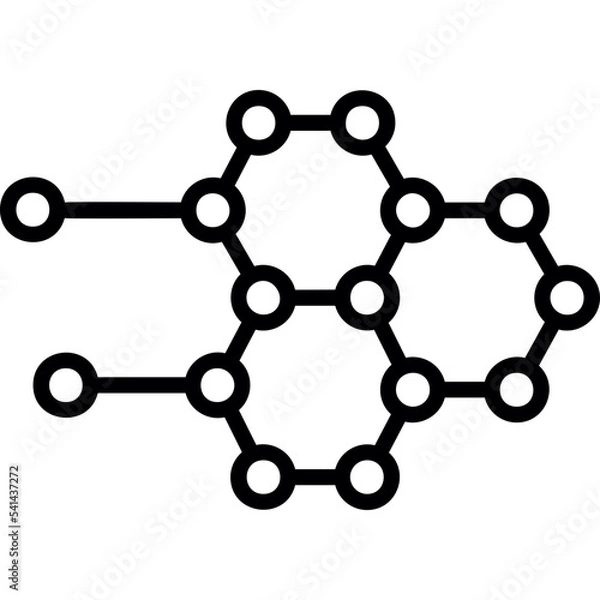 Fototapeta Molecular Structure Icon