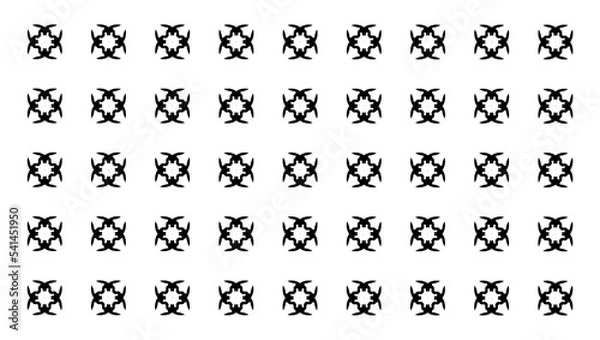 Fototapeta Ornament with elements of black and white colors.