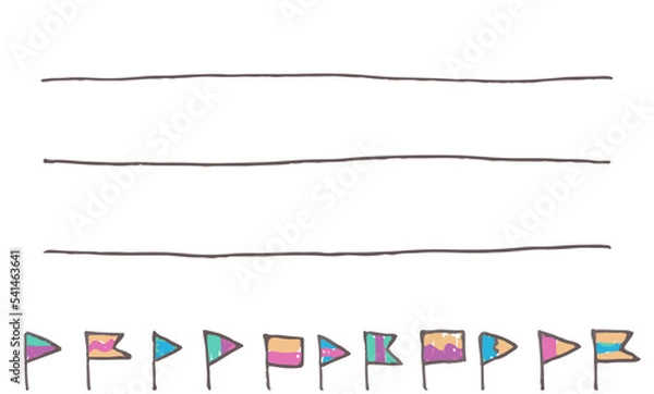 Obraz カラフルな旗