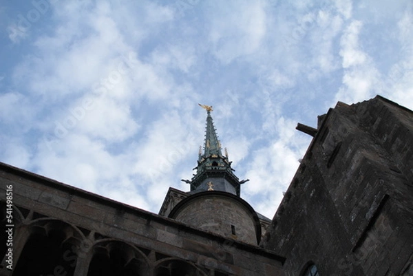 Fototapeta モンサンミッシェルの空２