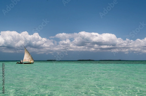 Fototapeta zanzibar dhow on water