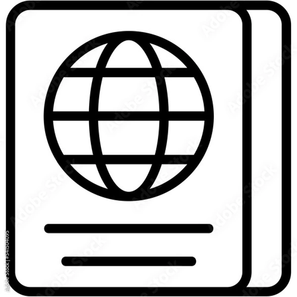 Fototapeta Passport Icon