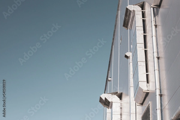 Obraz large air ducts outside the building supply and exhaust ventilation