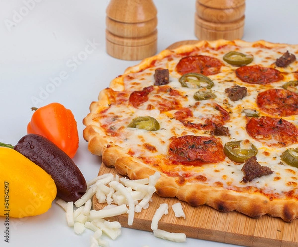 Obraz pizza with vegetables