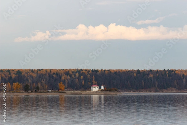 Obraz river in the autumn