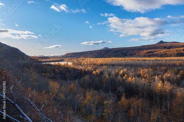 Fototapeta autumn landscape in the mountains