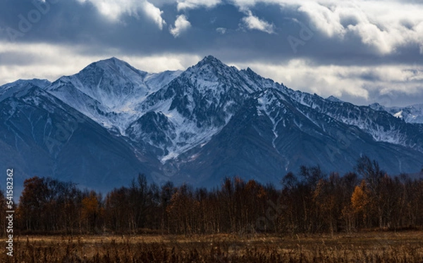 Fototapeta landscape with clouds