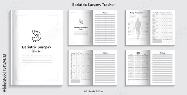 Fototapeta Editable Bariatric Surgery Tracker Kdp Interior Design. Ready to upload and ready for print