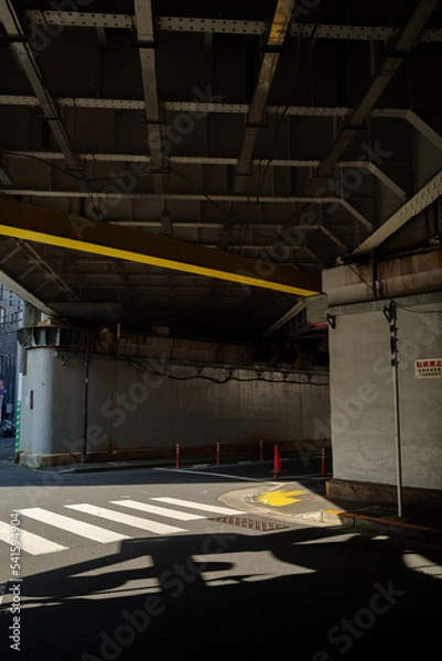 Obraz 東京神田・ガード下の交差点