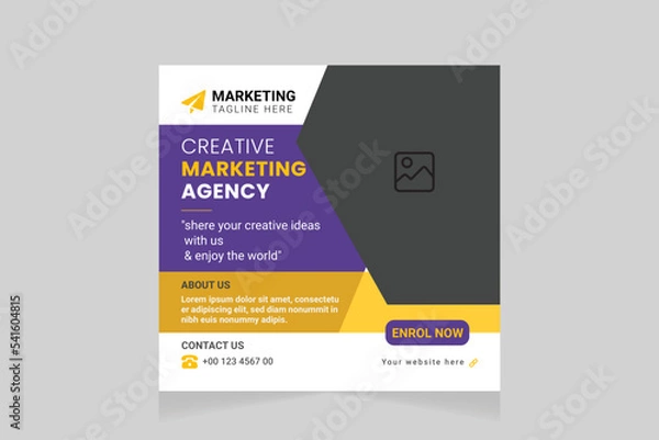 Fototapeta Creative social media post design templates, modern, and new creative design.