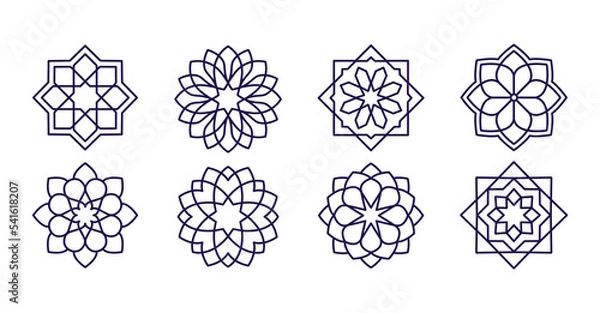 Fototapeta Islamic geometric ornament vector collections