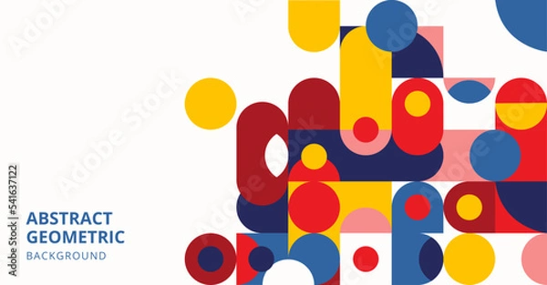 Fototapeta Abstract geometric background template