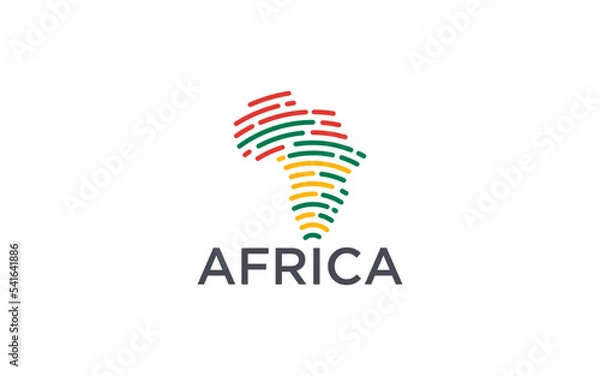 Obraz africa map logo design templates