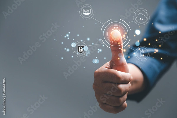Fototapeta Digital transformation change management, internet of things. new technology bigdata and business process strategy, automate operation, customer service management, cloud computing, smart industry