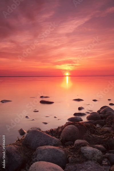 Obraz Beautiful baltic sea sunrise