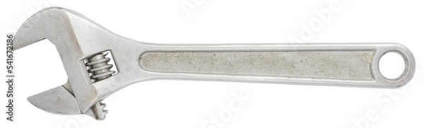 Fototapeta Adjustable wrench isolated