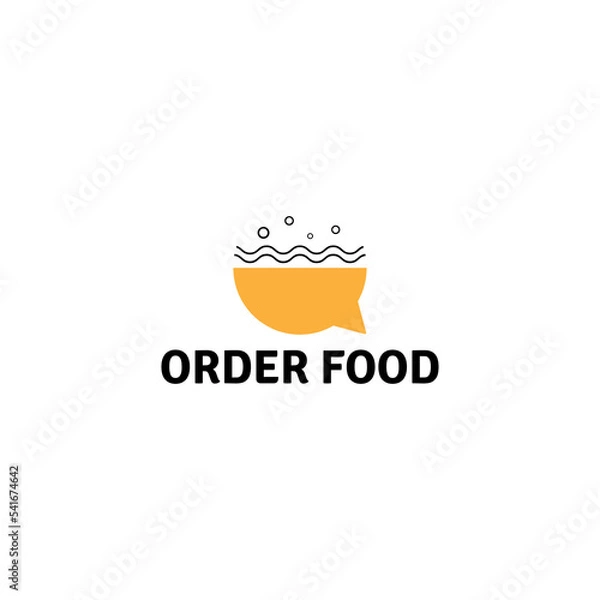 Obraz Food order logo design vector