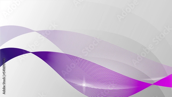 Fototapeta Abstract wavy stripes on a white background isolated.