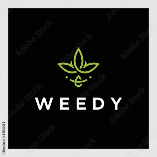 Obraz Abstract Flower Logo design loop vector template Celtic style. Creative infinite looped shape Luxury Fashion logotype concept icon.