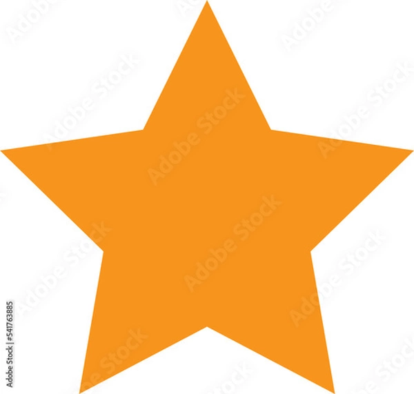 Obraz vector orange  star icon