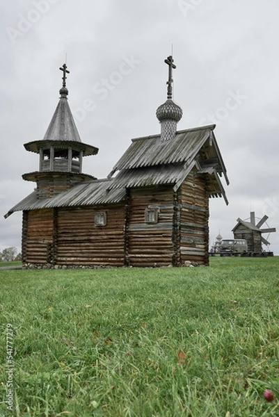 Fototapeta Wooden temple on Kizhi island