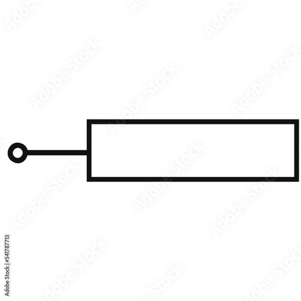 Fototapeta Layout for links and digital information. Hud callout titles.
