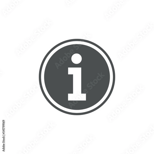 Obraz Information Icon Vector Logo Template