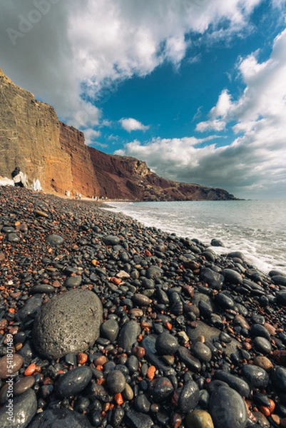 Obraz Roter Strand Santorini