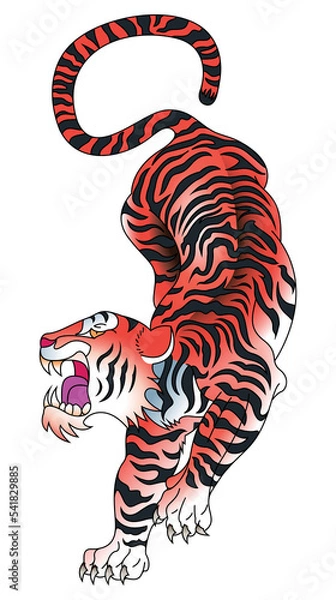 Fototapeta Tiger Tattoo 2