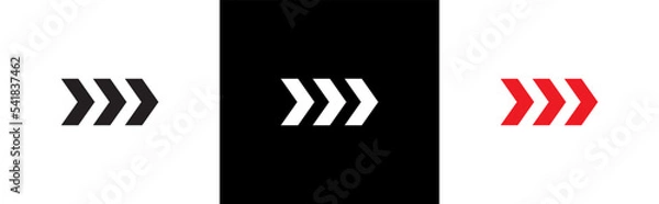 Obraz Arrow swipe icon style symbol signs, Vector illustration.