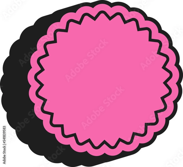 Obraz Retro 90s Frame and Asbtract Shape