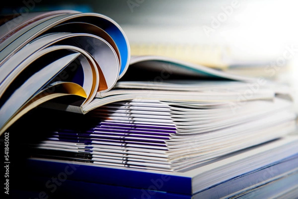 Obraz stack of books on table