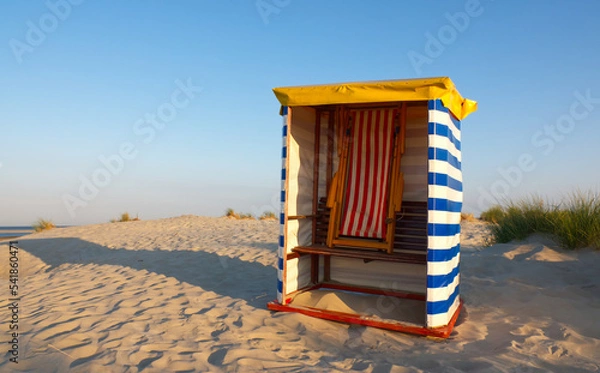 Obraz Strandzelt Insel Borkum