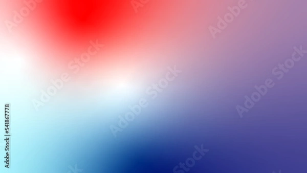 Fototapeta abstract red white blue tricolor flag gradient background