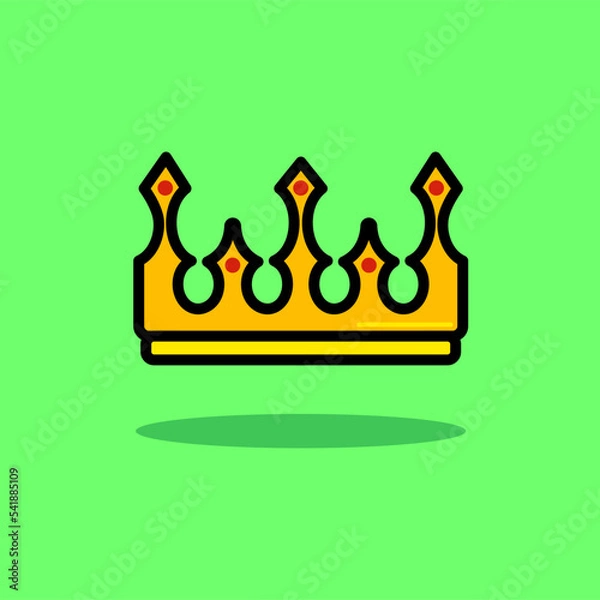 Obraz Cute gold crown. King crown