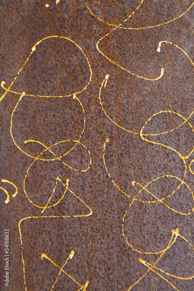 Fototapeta Rusty Surface Background with Text