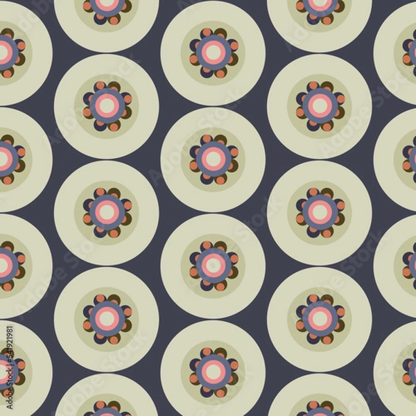 Obraz seamless vector pattern with flowers