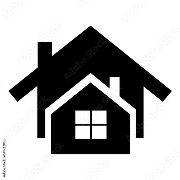 Fototapeta Home Icon In Trendy flate style isolated