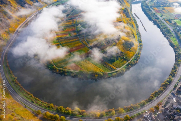 Obraz Moselle Loop Schleife Mosel