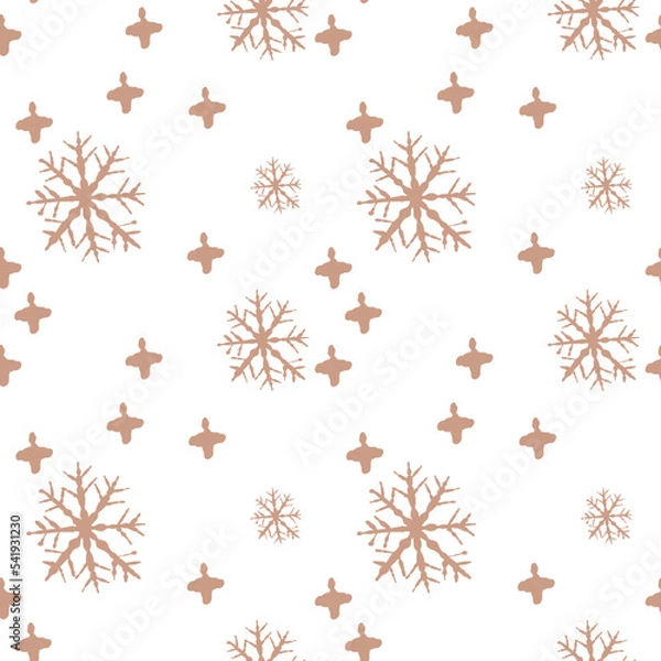 Obraz snowflakes pattern, Christmas print