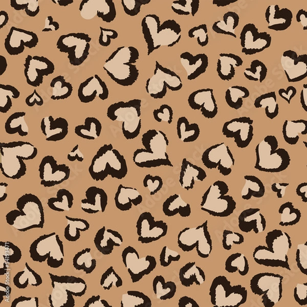 Fototapeta animal hearts vector ~ seamless background